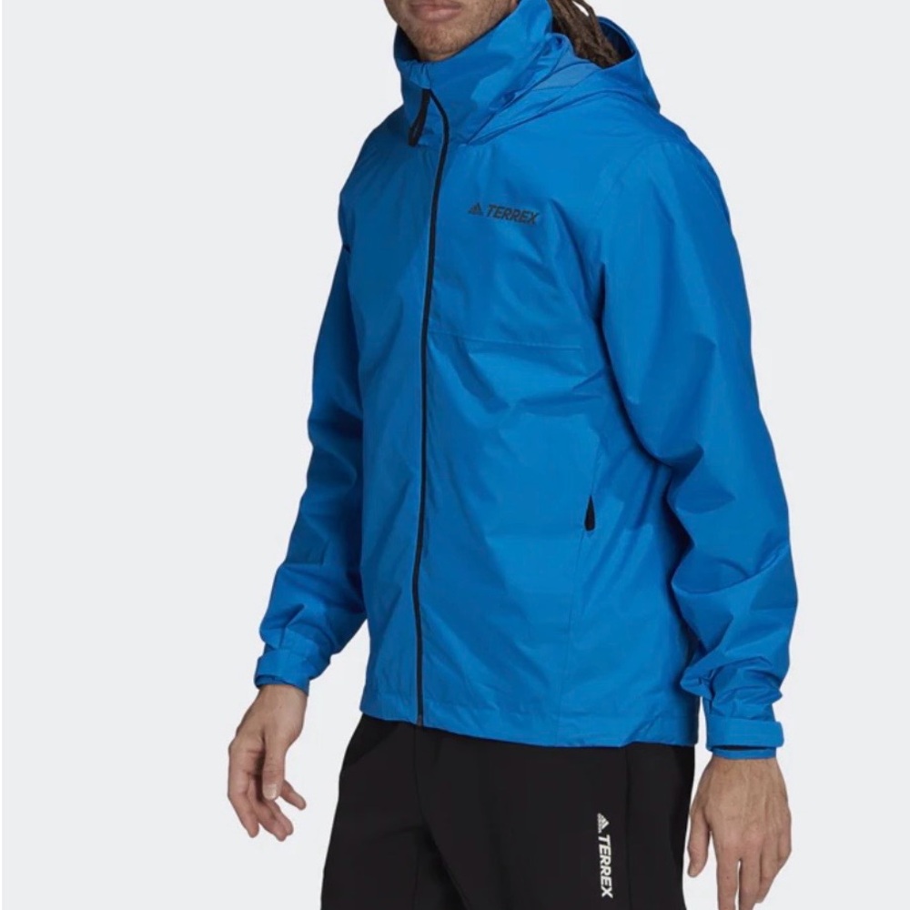 Adidas Terrex Men's Vibrant Blue Raincoat
